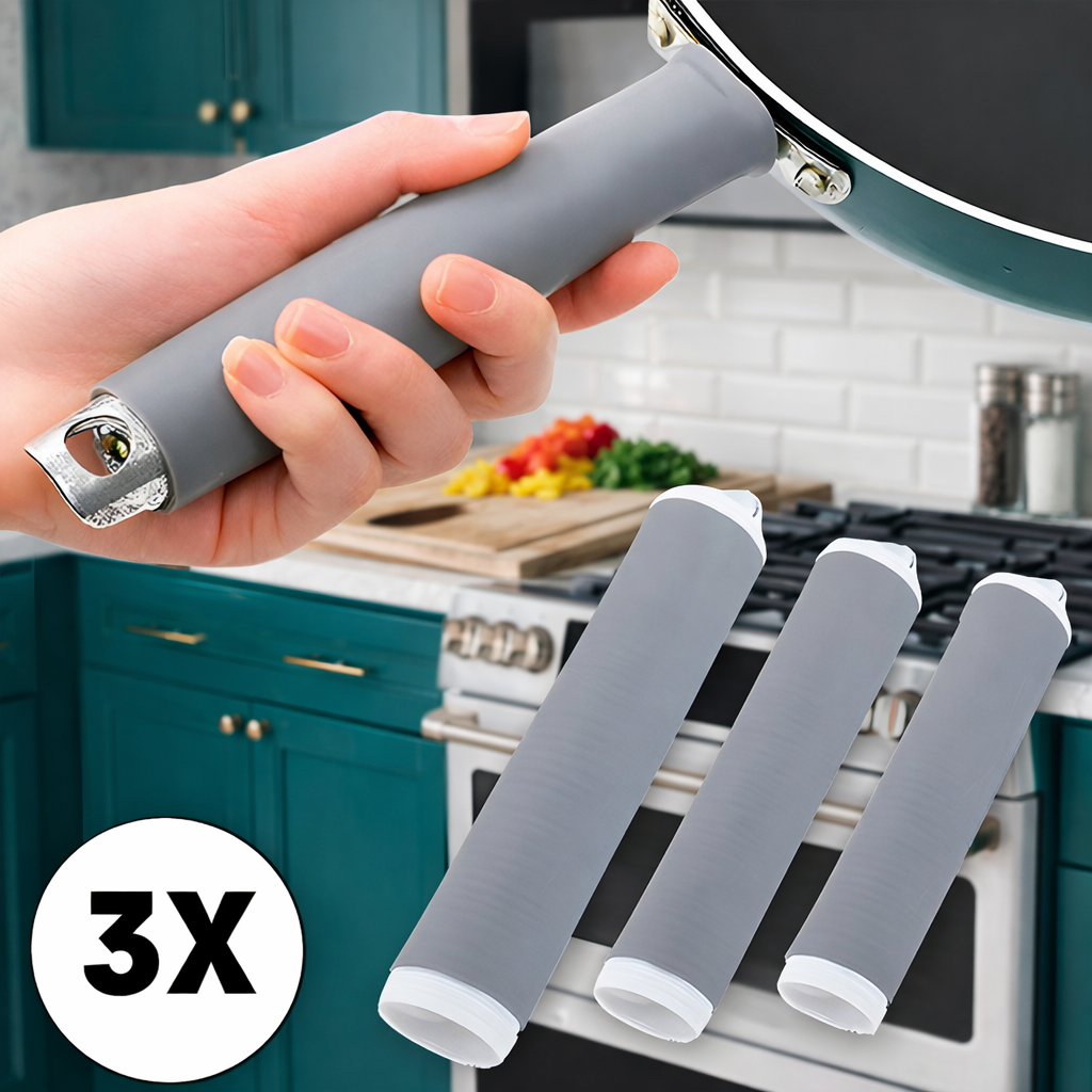 Silikonske zaštitne drške za tiganj – set 3 komada