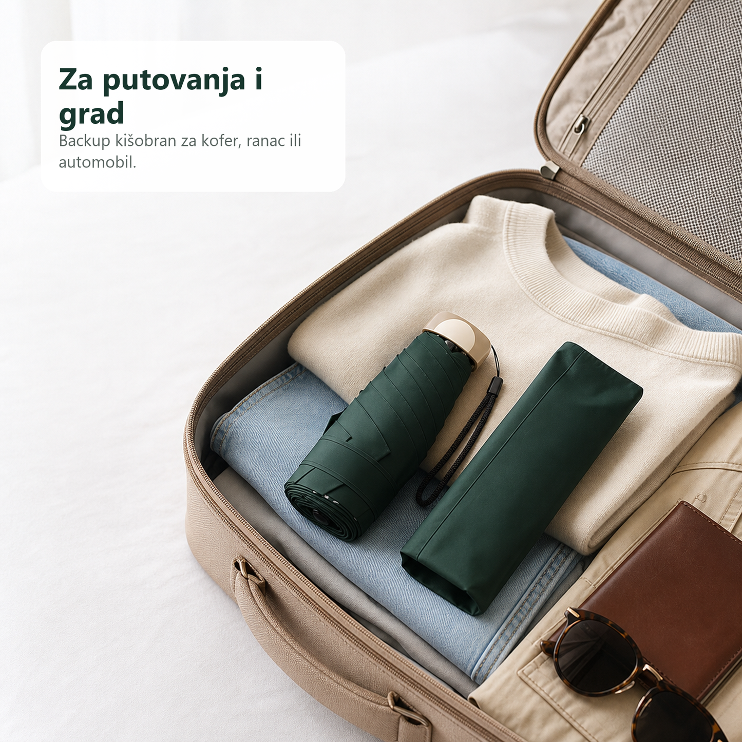 Mini džepni kišobran - za sunce i kišu