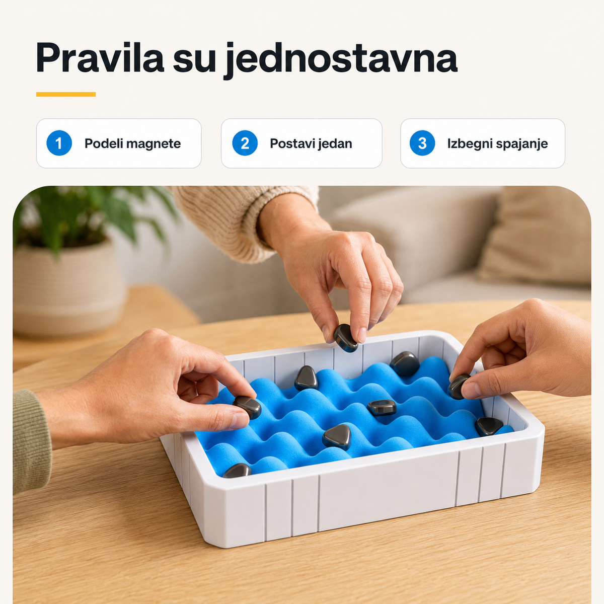 Magnetna bitka - društvena igra sa magnetima