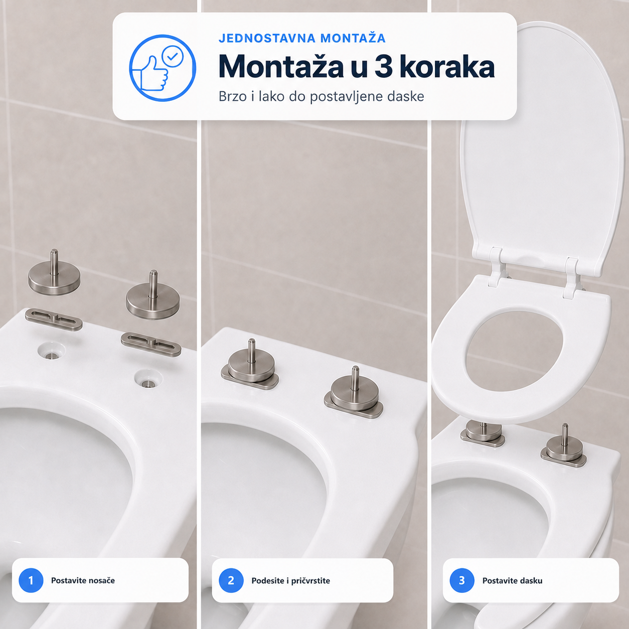 Univerzalna zamenjiva WC daska